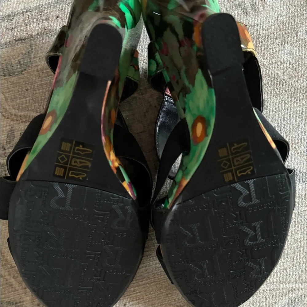 J.Renee Vibrant Floral Wedge Sandals